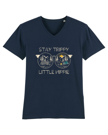 Stay Trippy Little Hippie French Navy