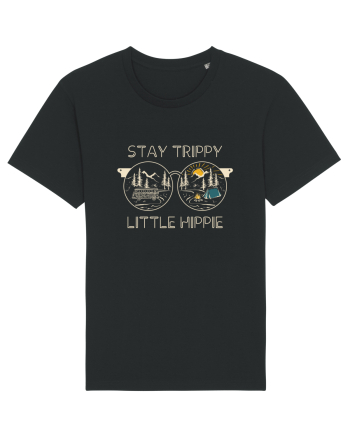 Stay Trippy Little Hippie Black