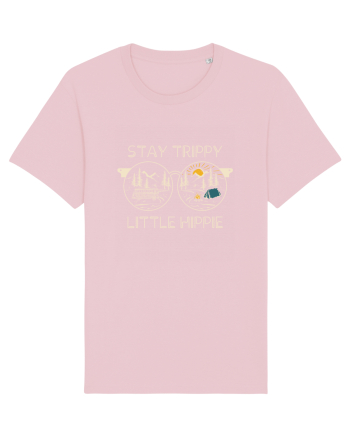 Stay Trippy Little Hippie Cotton Pink
