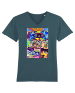 Hip-hop Tricou mânecă scurtă guler V Bărbat Presenter