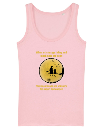 Witches and Black Cats Cotton Pink