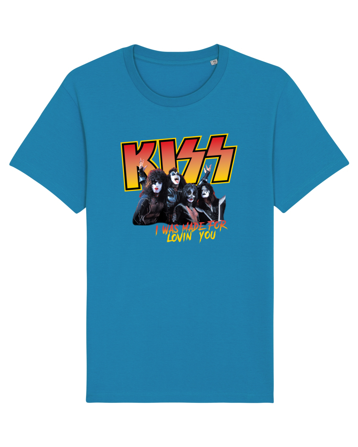 Tricou mânecă scurtă Unisex Rocker Azur