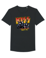 KISS Tricou mânecă scurtă guler larg Bărbat Skater