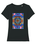 Roata universului Tricou mânecă scurtă guler larg fitted Damă Expresser