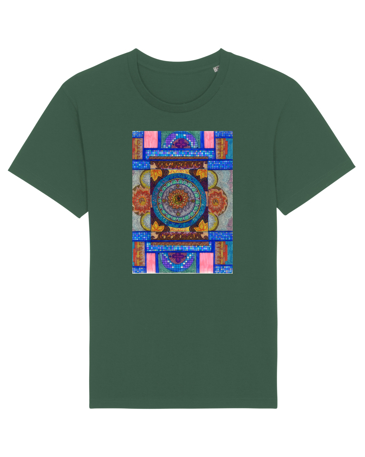 Tricou mânecă scurtă Unisex Rocker Bottle Green