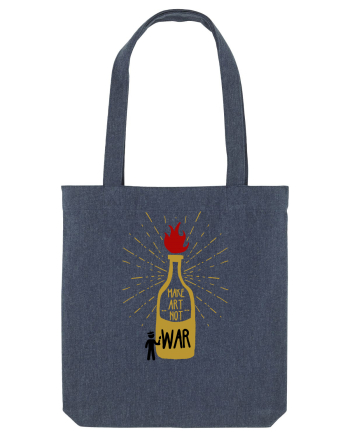 make art not war Midnight Blue