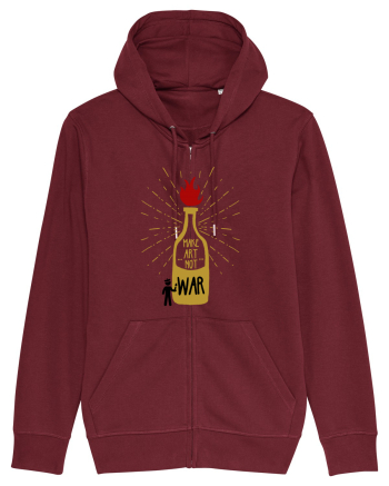 make art not war Burgundy