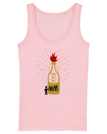 make art not war Cotton Pink