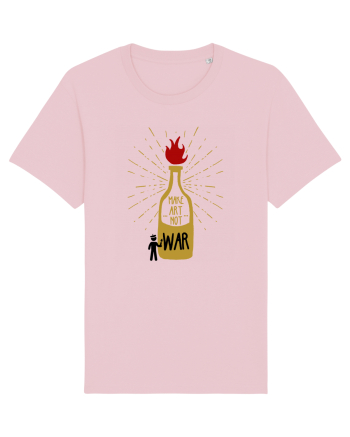 make art not war Cotton Pink