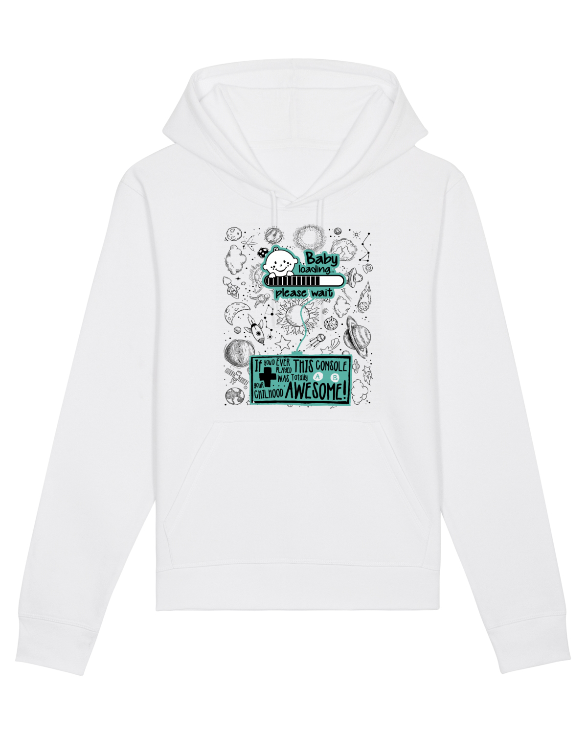 Hanorac Unisex Drummer White