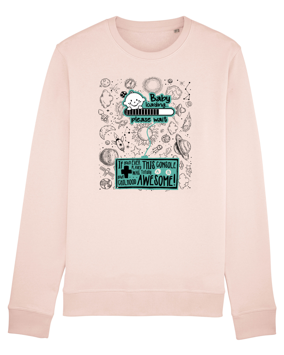 Bluză mânecă lungă Unisex Rise Candy Pink
