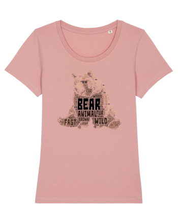 Bear WordArt Canyon Pink
