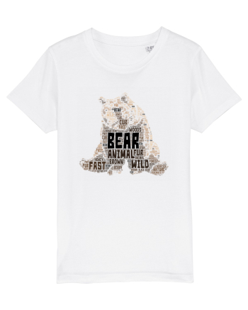 Bear WordArt White