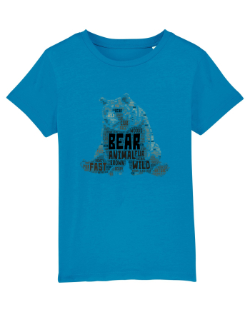 Bear WordArt Azur