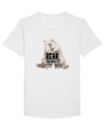 Bear WordArt Tricou mânecă scurtă guler larg Bărbat Skater
