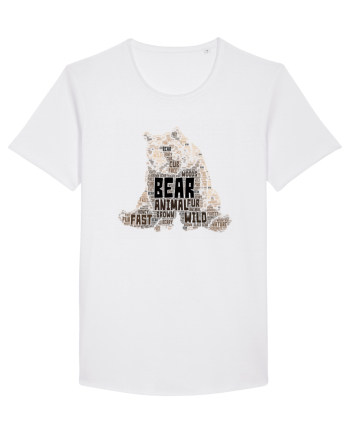 Bear WordArt White