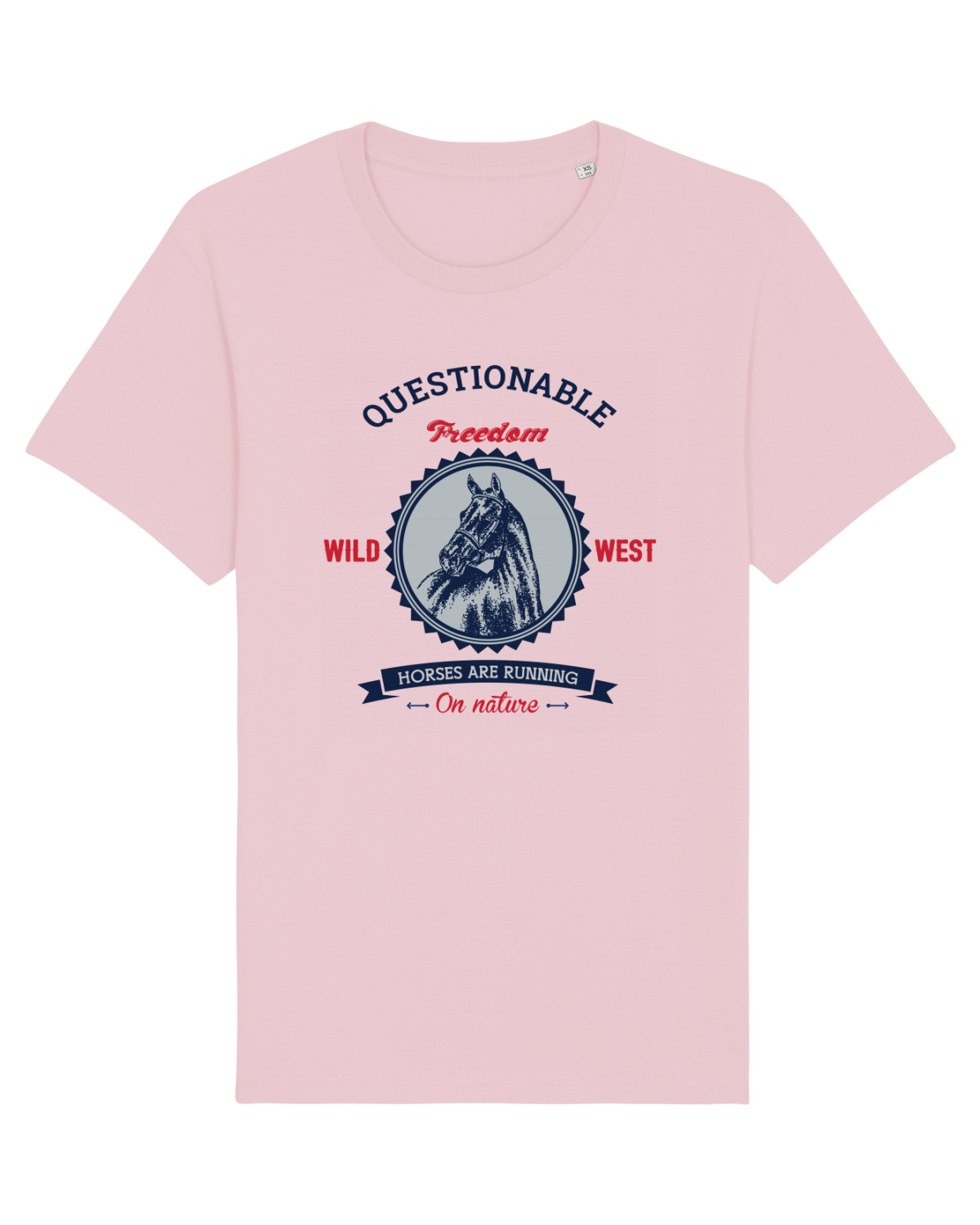Tricou mânecă scurtă Unisex Rocker Cotton Pink