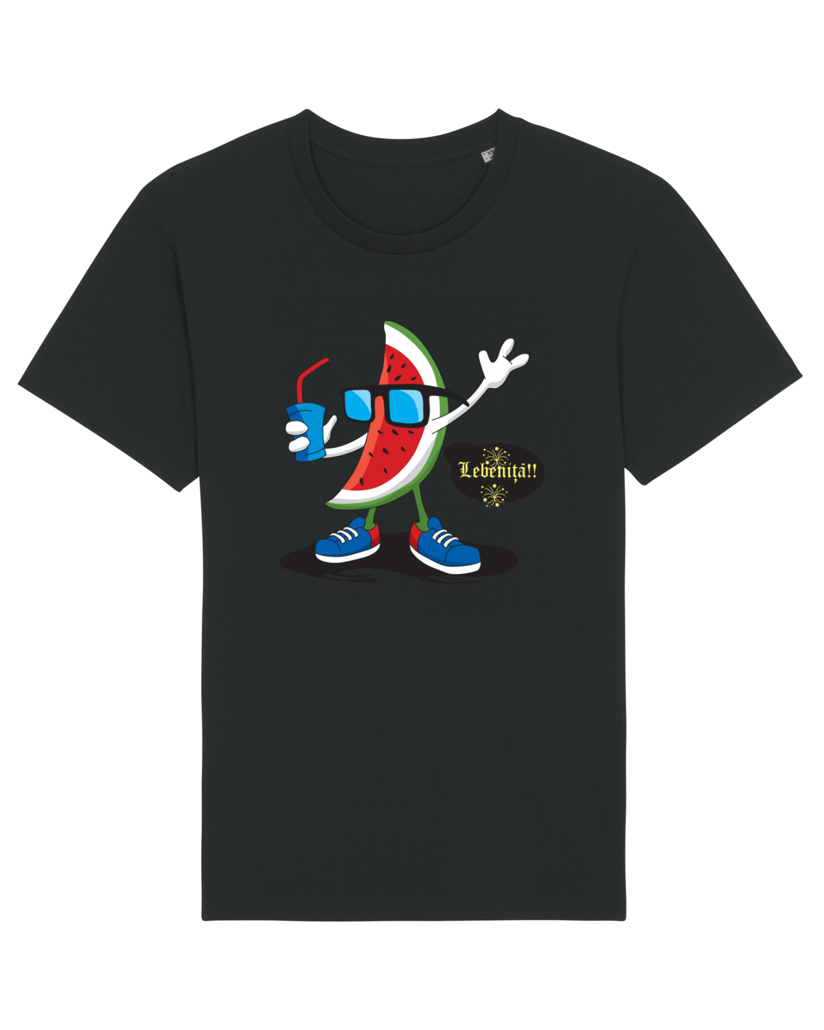 Tricou mânecă scurtă Unisex Rocker Black