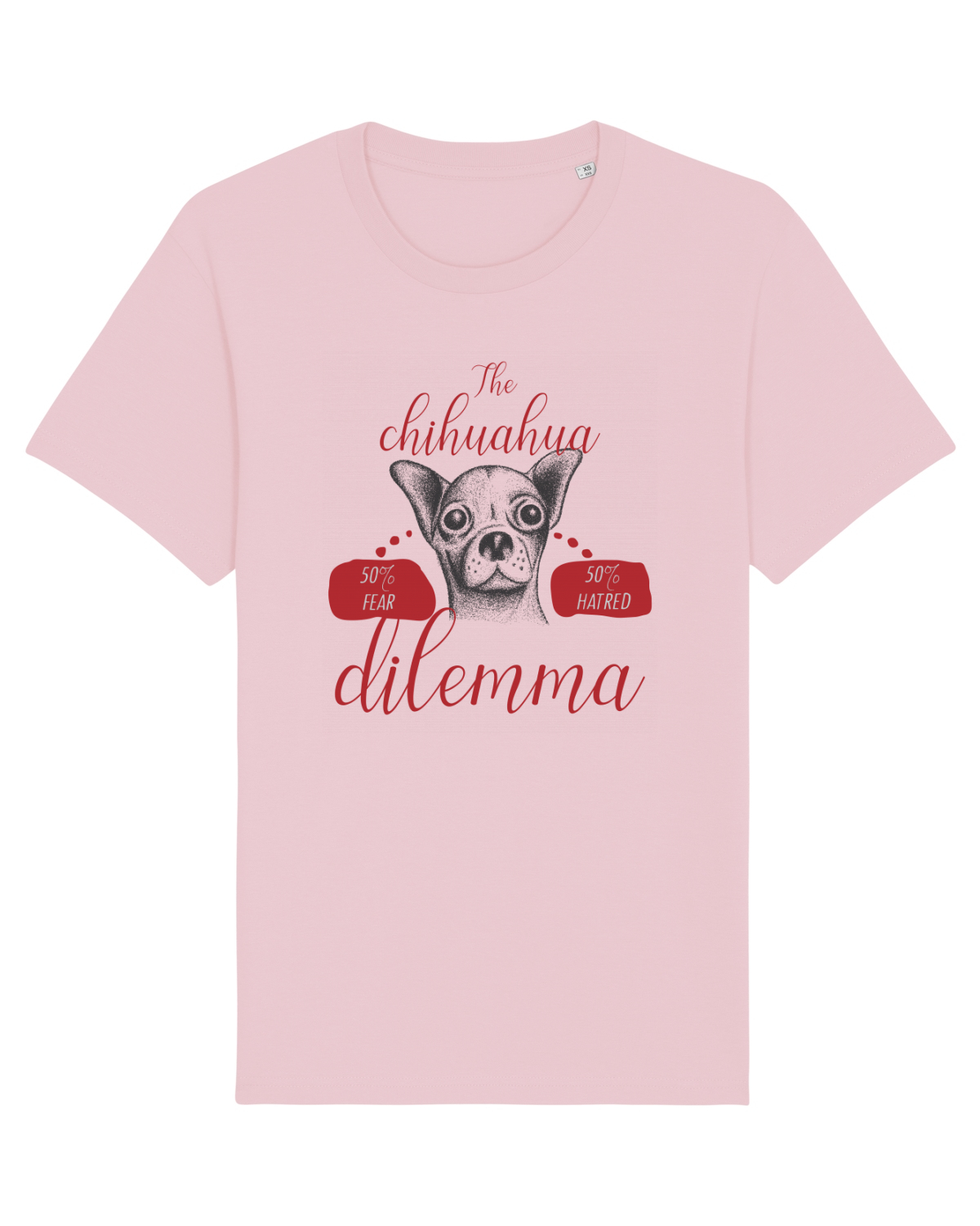 Tricou mânecă scurtă Unisex Rocker Cotton Pink
