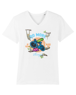 lazy-more Tricou mânecă scurtă guler V Bărbat Presenter