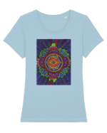 Centrul universului Tricou mânecă scurtă guler larg fitted Damă Expresser