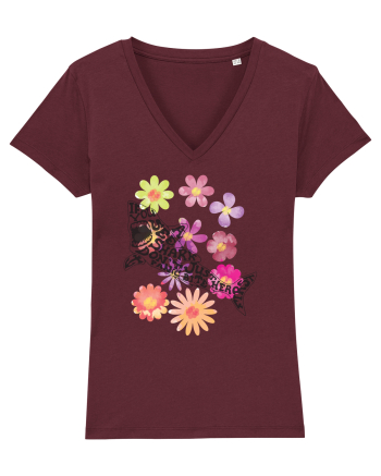 shark-flower Burgundy