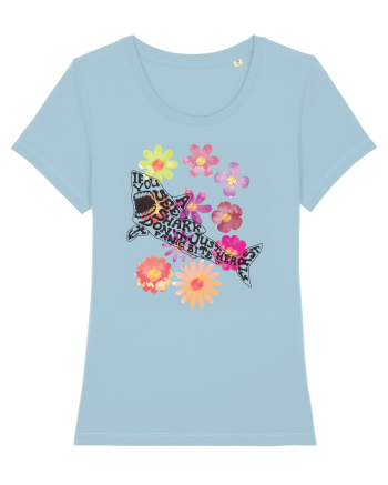 shark-flower Sky Blue