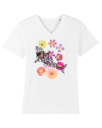 shark-flower White