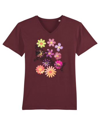 shark-flower Burgundy