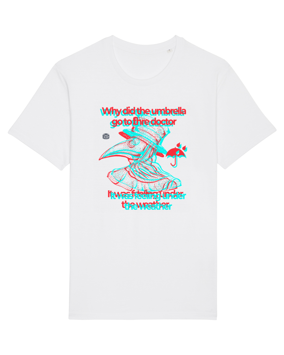 Tricou mânecă scurtă Unisex Rocker White