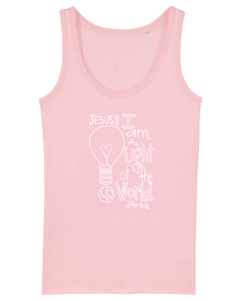 I am the light of the world. Cotton Pink