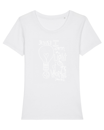 I am the light of the world. White