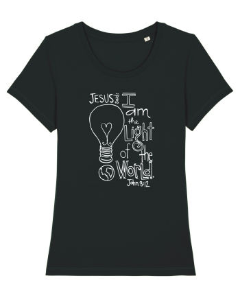 I am the light of the world. Black