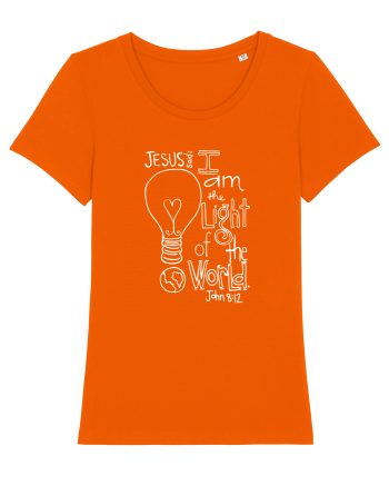 I am the light of the world. Bright Orange