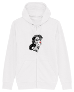 Sugar skull lady Hanorac cu fermoar Unisex Connector