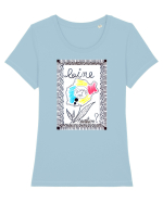 Origini Tricou mânecă scurtă guler larg fitted Damă Expresser