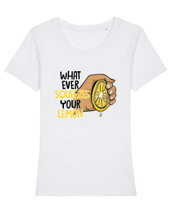Squeeze your lemon White