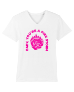 You're a FIRE STORM Tricou mânecă scurtă guler V Bărbat Presenter