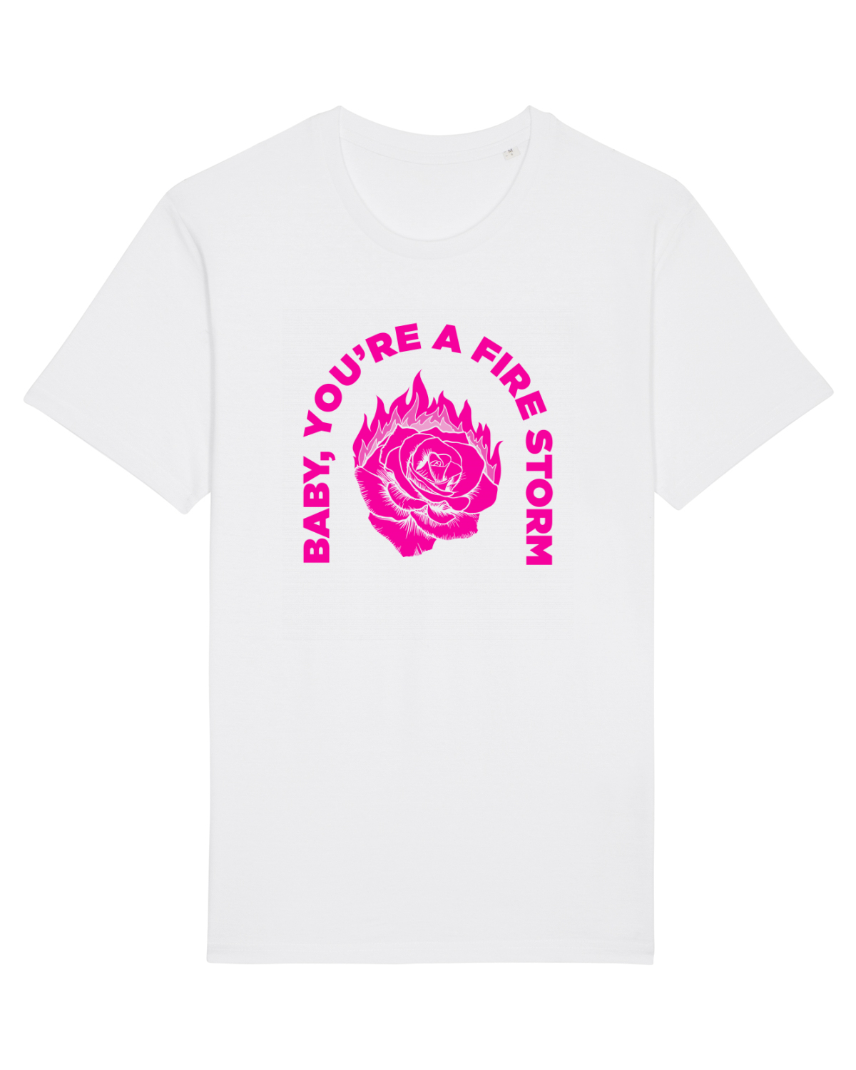 Tricou mânecă scurtă Unisex Rocker White
