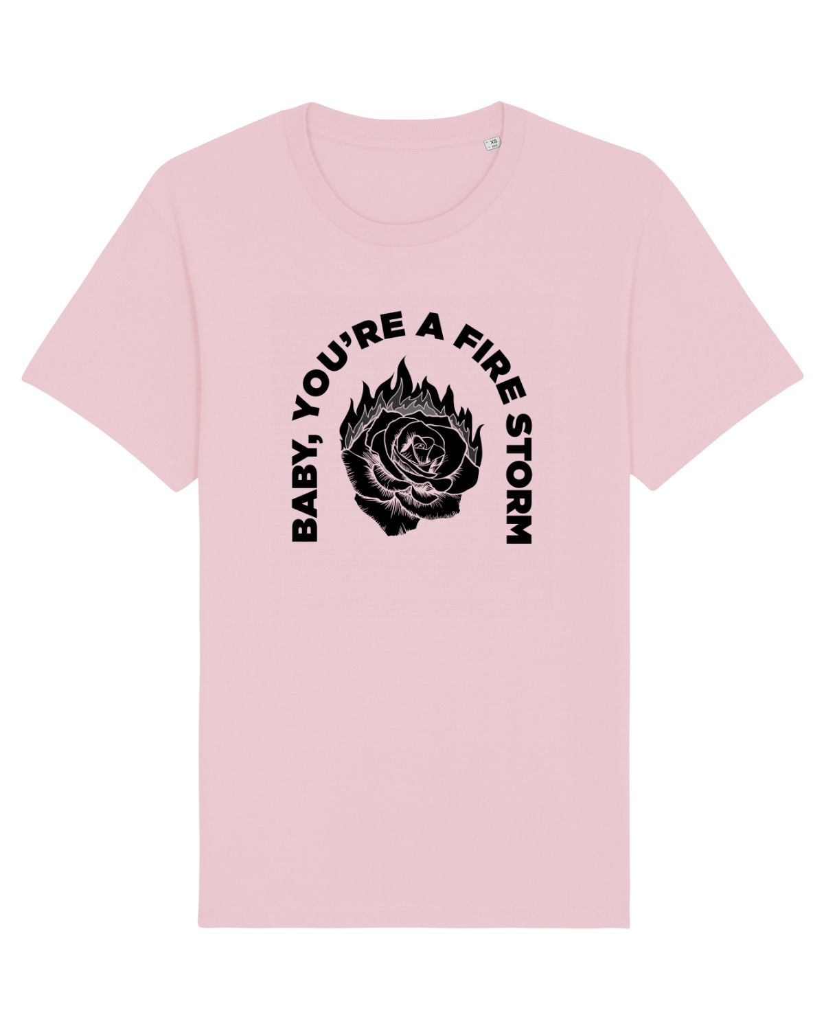 Tricou mânecă scurtă Unisex Rocker Cotton Pink