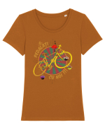 pedalati cu noi Tricou mânecă scurtă guler larg fitted Damă Expresser