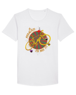 pedalati cu noi Tricou mânecă scurtă guler larg Bărbat Skater