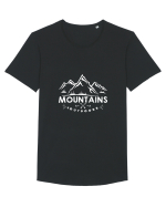 Mountains outdoors Tricou mânecă scurtă guler larg Bărbat Skater