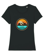 Love Mountains Tricou mânecă scurtă guler larg fitted Damă Expresser
