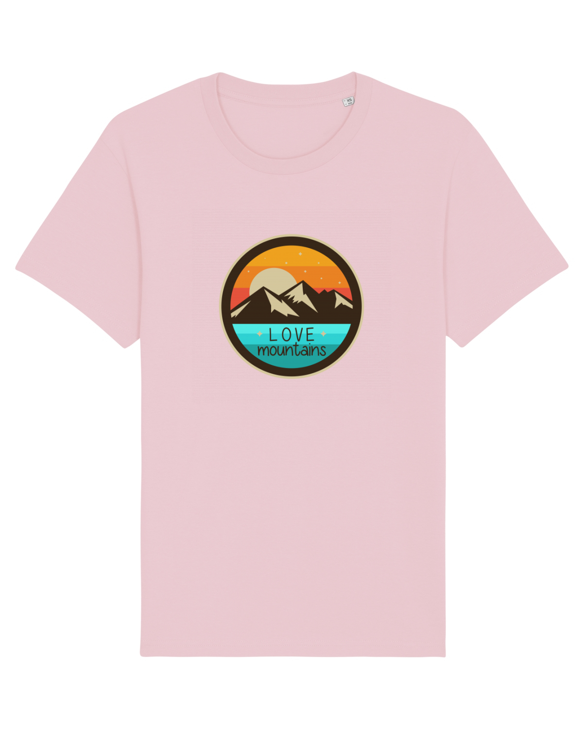 Tricou mânecă scurtă Unisex Rocker Cotton Pink
