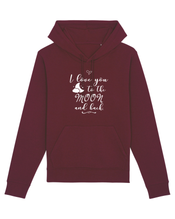 Love you to the moon Burgundy