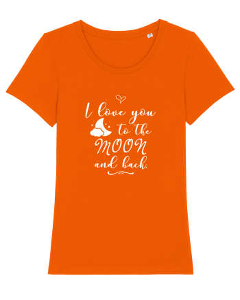Love you to the moon Bright Orange