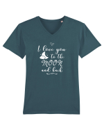 Love you to the moon Tricou mânecă scurtă guler V Bărbat Presenter