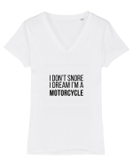 I dream I'm a motorcycle Tricou mânecă scurtă guler V Damă Evoker