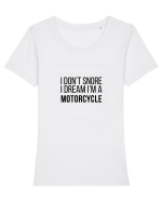 I dream I'm a motorcycle Tricou mânecă scurtă guler larg fitted Damă Expresser